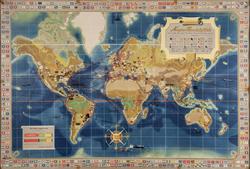 Den norske handelsflåtes linjer og skipenes posisjoner innte