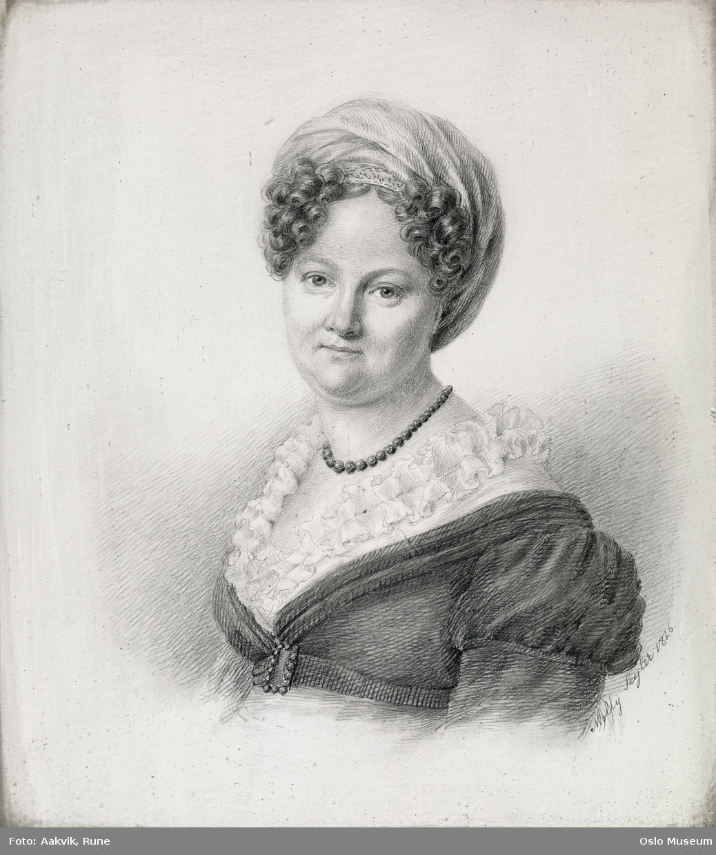 Portrett av Betty von Hostrup [papirkunst]