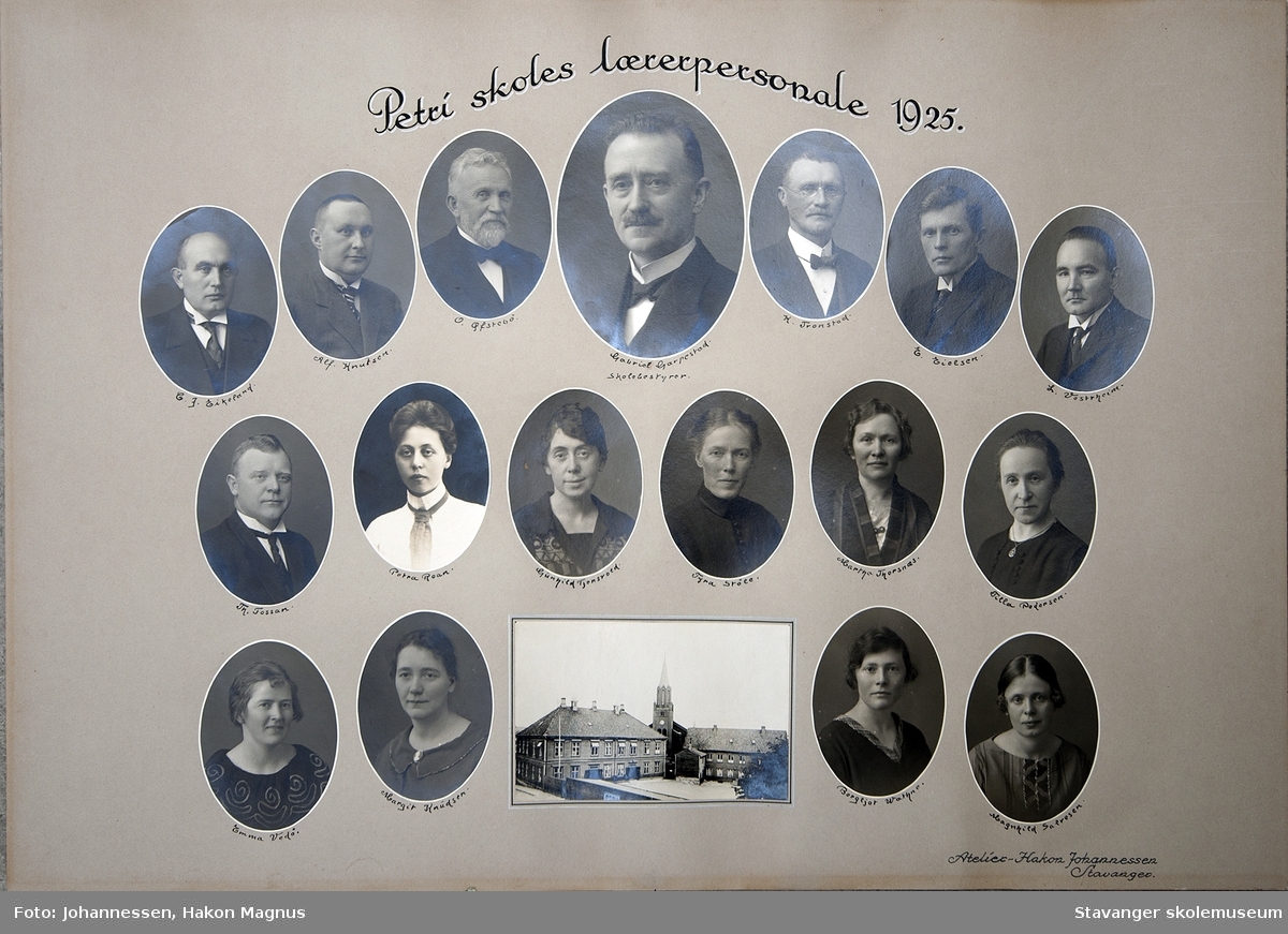 Petri skoles lærepersonal. 1925.