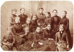 Klasse fra Frøken Sylows pikeskole.