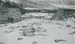 Arbeid på Skjøla bru vinterstid 1937