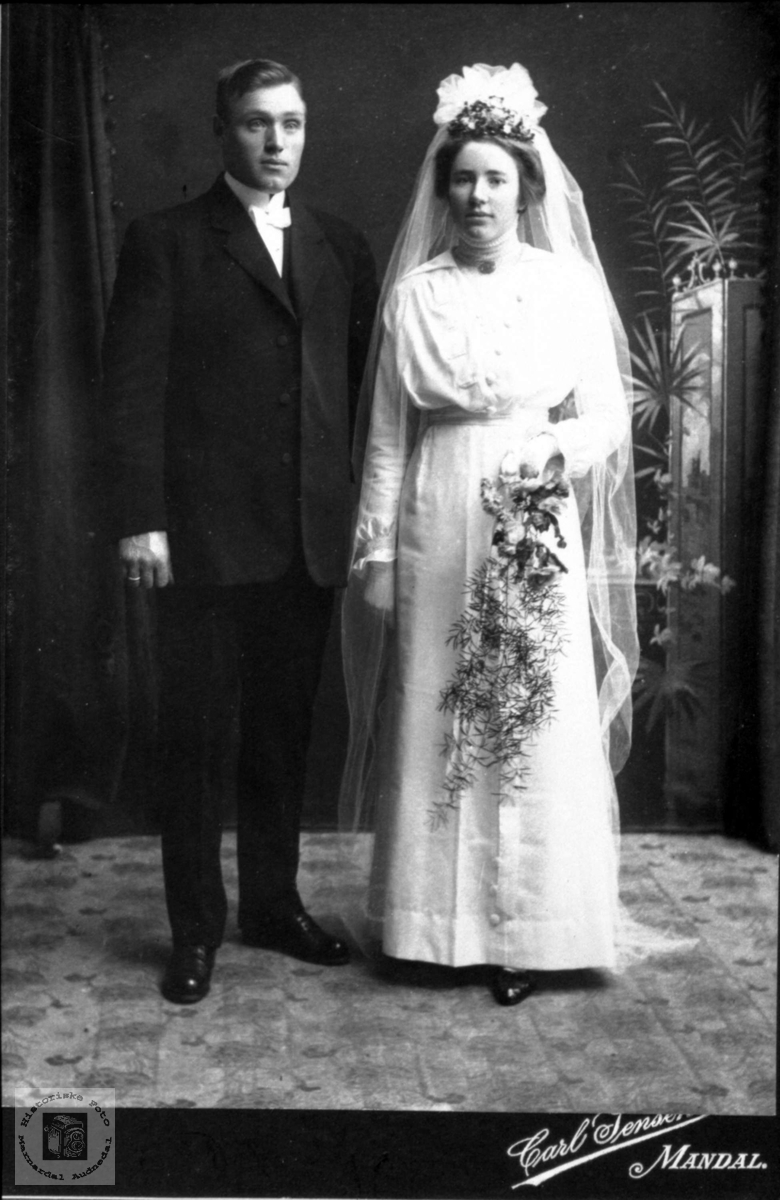 Brudeparet Olav og Maren Lauvdal