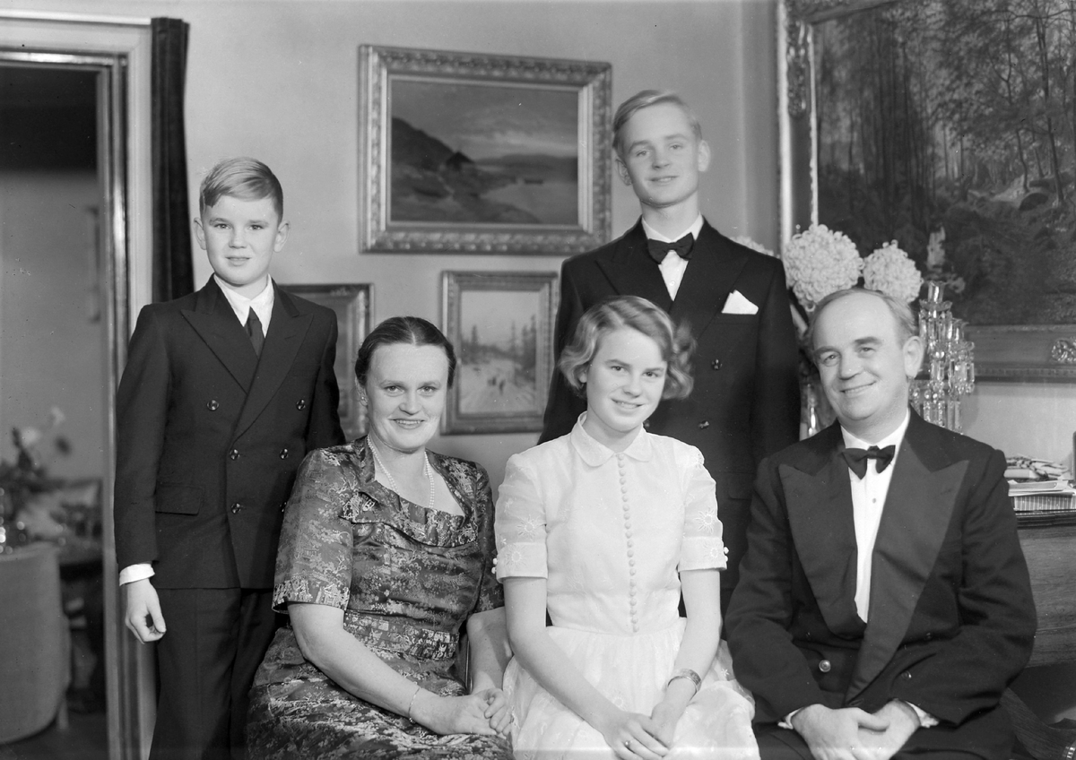 Dr. Endre Gunstensen med familie