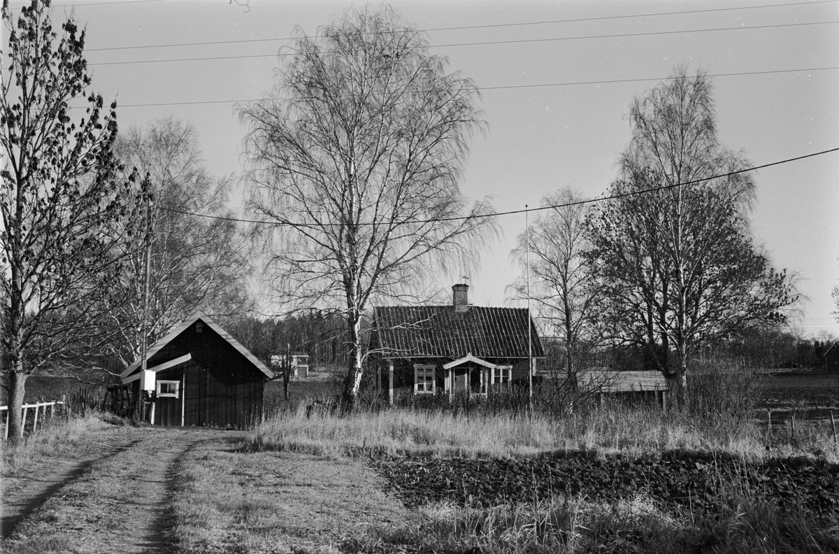 Vy över Tjälinge 7:2, Haga, Skogs-Tibble socken, Uppland 1985