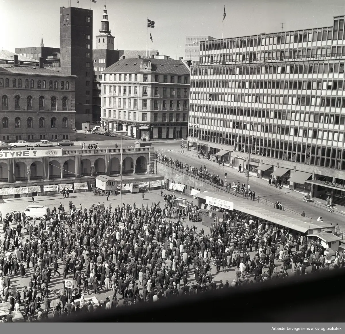 1. mai 1965, kommunistpartiet på Youngstorget.