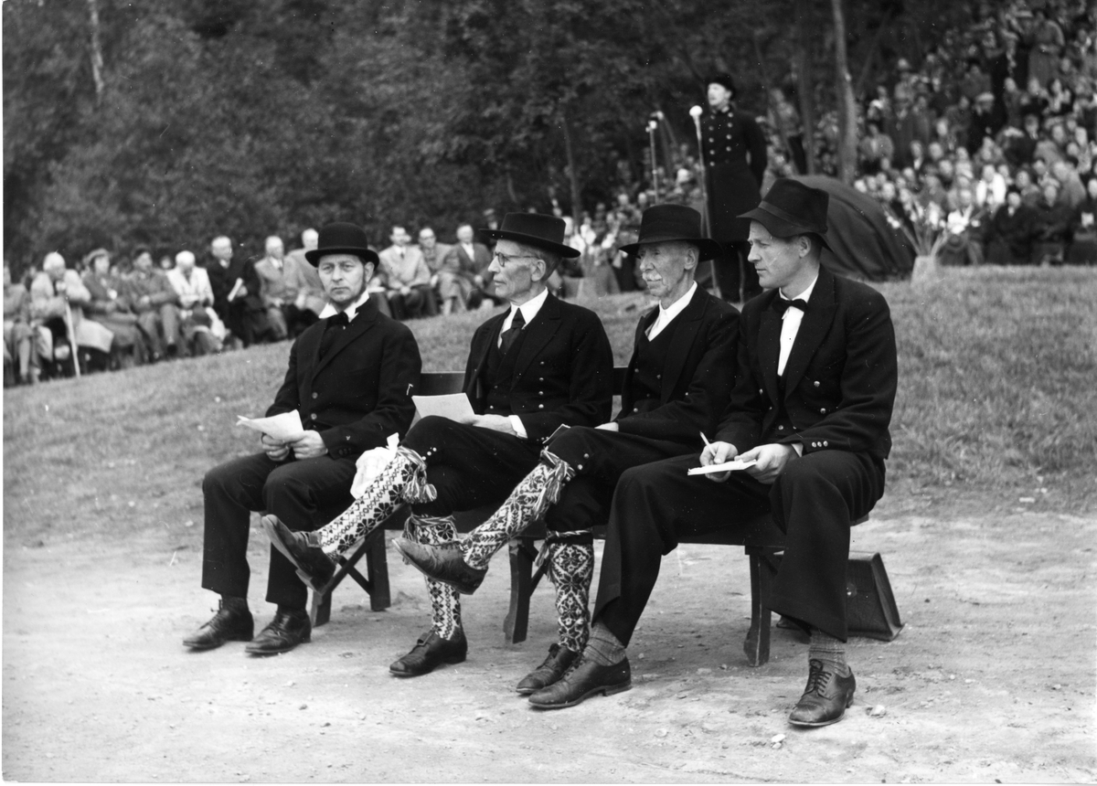 Klaus Amåen, Halvor V. Selstad, Hans Omland og Gunnar Omland.