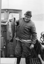Trond Fekene på torskefiske i Harstad.