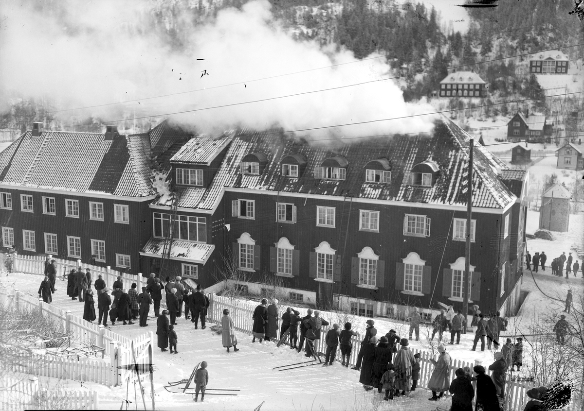 Orkla hotell i brann i 1924.