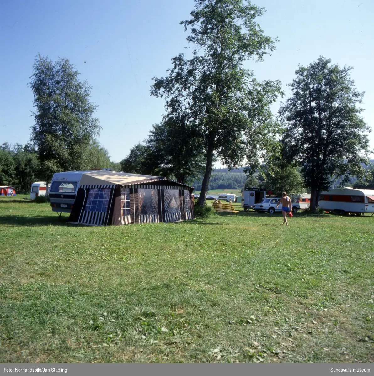 Bergsåkers campingplats vid Selångerfjärden.