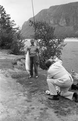 Fangst med person(er).