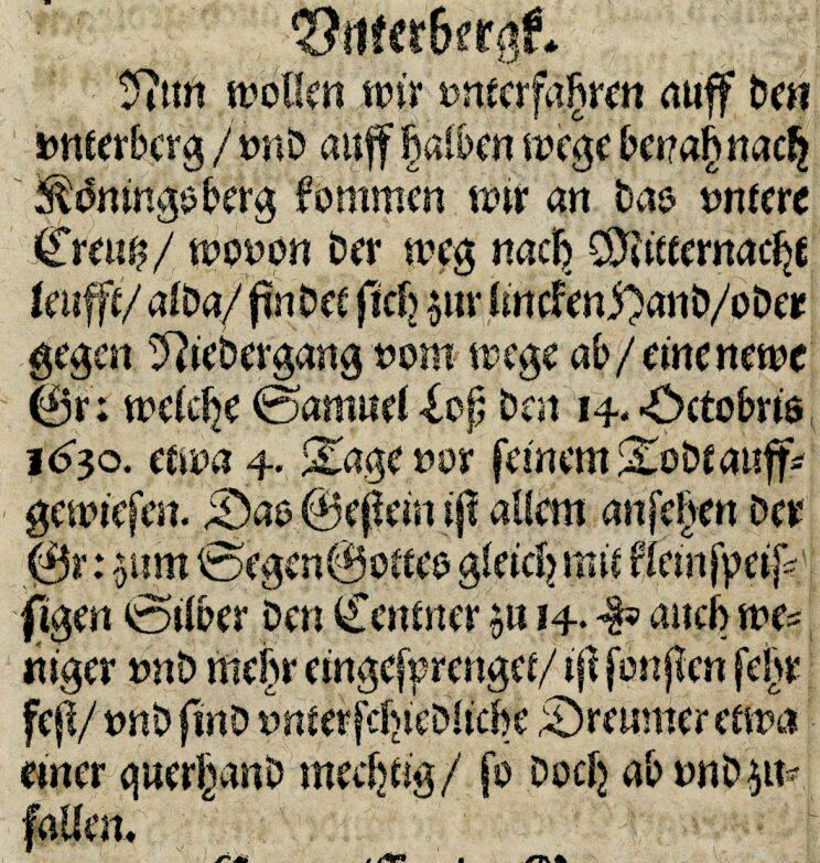 Utdrag fra J.F. Nortmanns bok om Sølvverket fra 1631