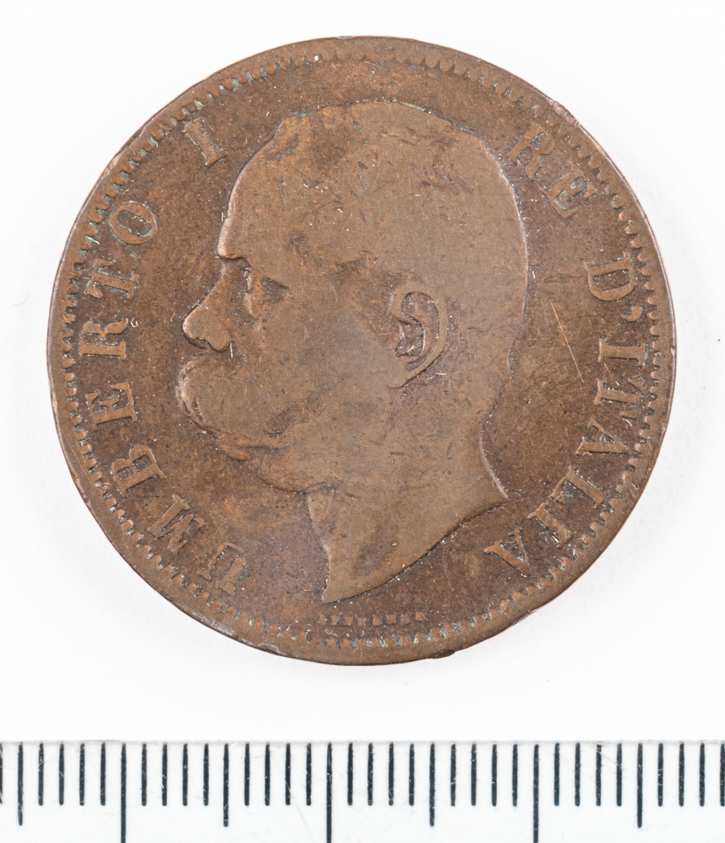 Mynt Italien 1894, 10 Centesimi.