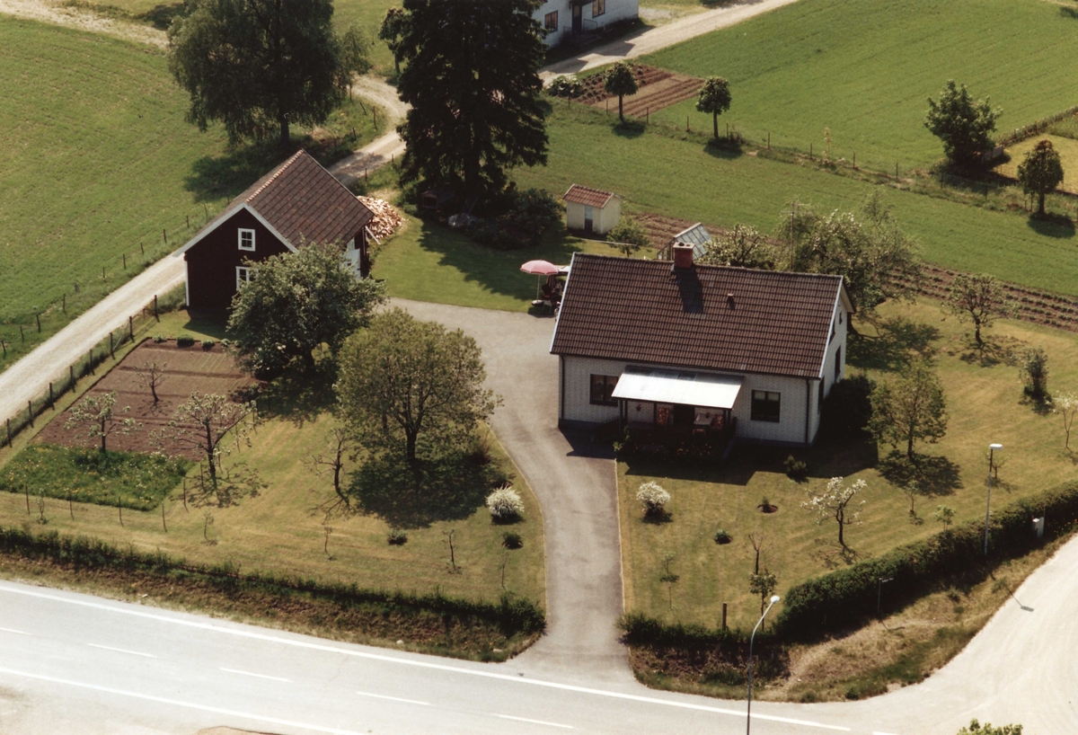 Flygfoto över fastighet på Hultagård 32 i Sävsjö kommun, Jönköpings län.