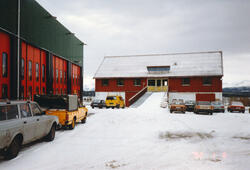 Molde vegstasjon, "låven" på Årø, hvor de holdt til fra 1982