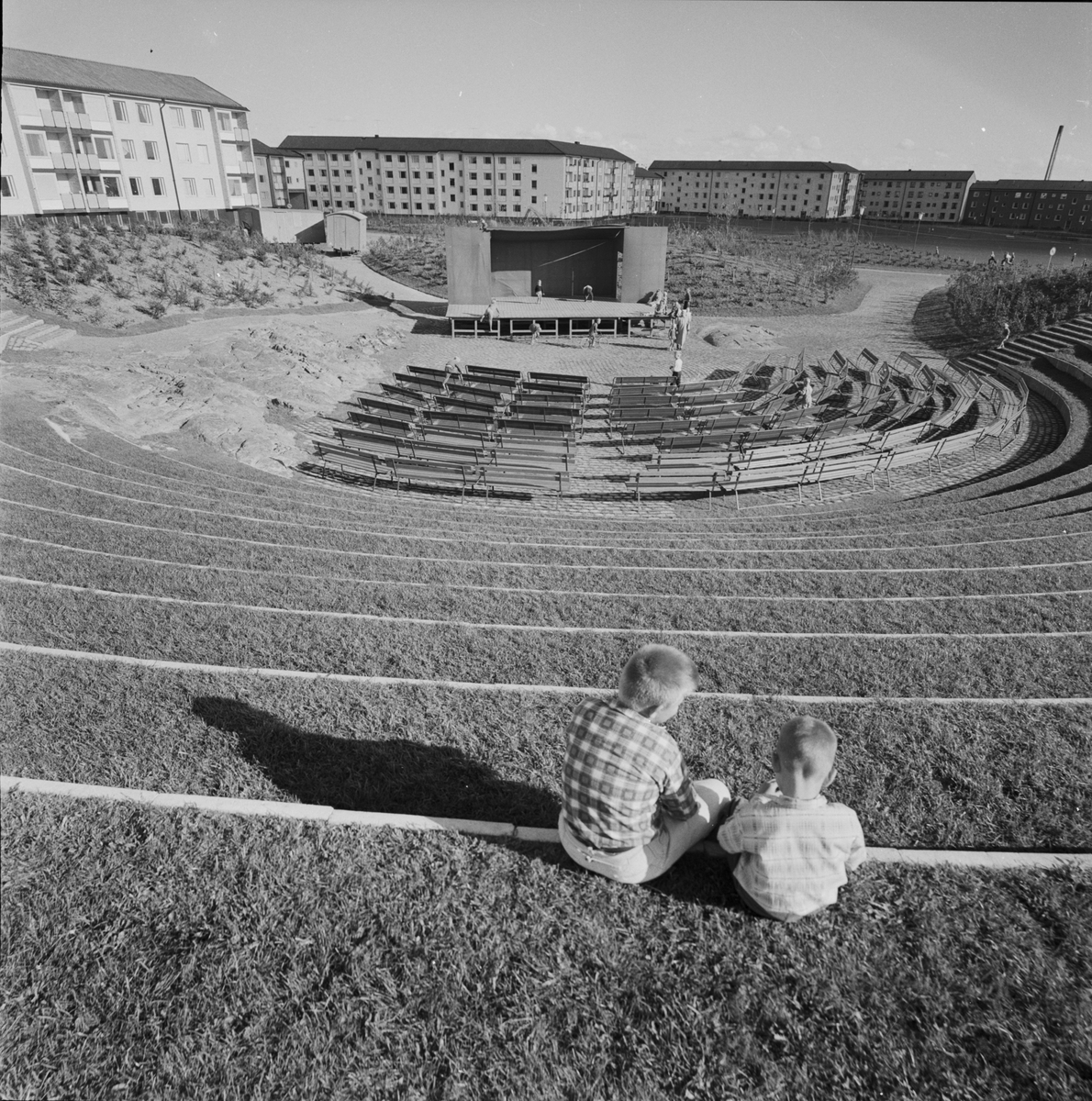 Källparkens amfiteater, Sala backe, Uppsala 1958