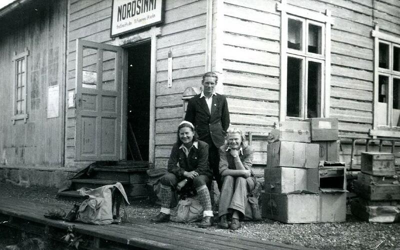Nordsinni stasjon, Nordre-Land, Valdresbanen, 1944 .
Foto: Valdres Folkemuseum (Foto/Photo)