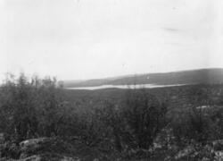 Storvannet juni 1920. Fra byggingen av Tårnet kraftanlegg, J