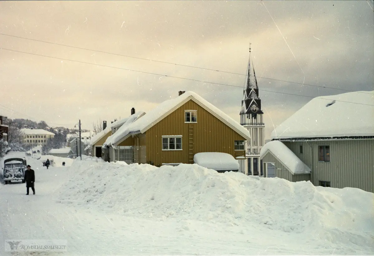"Snøfall i Parkvegen i 1960 åra"