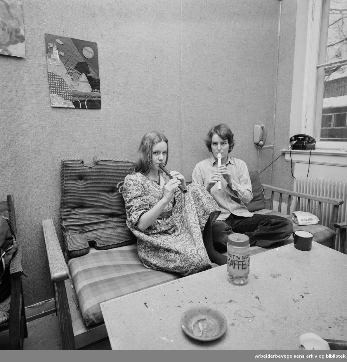 Forsøksgymnaset i Oslo. Tøyenhagen skoles lokaler i Lakkegata. 1977.