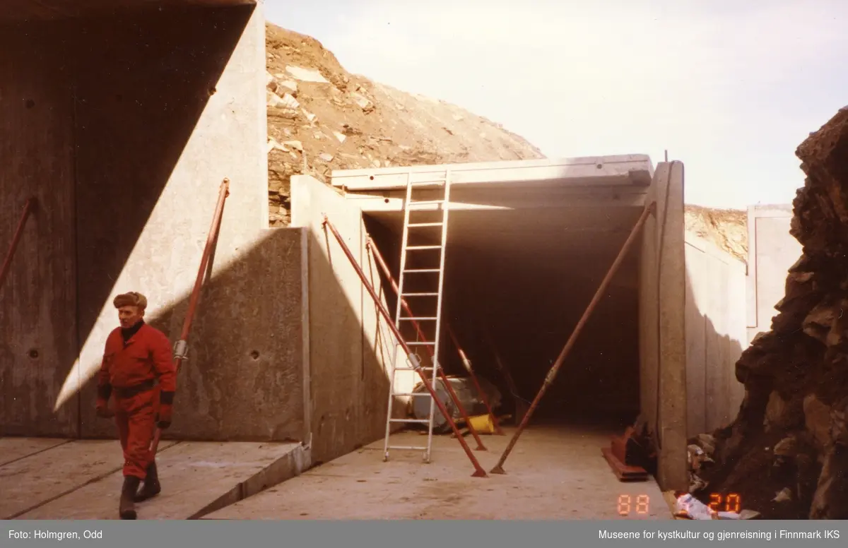 Nordkapp. Prosjekt "Nordkapp 1990". Utbygging av Nordkapphallen. 20.05.1988.