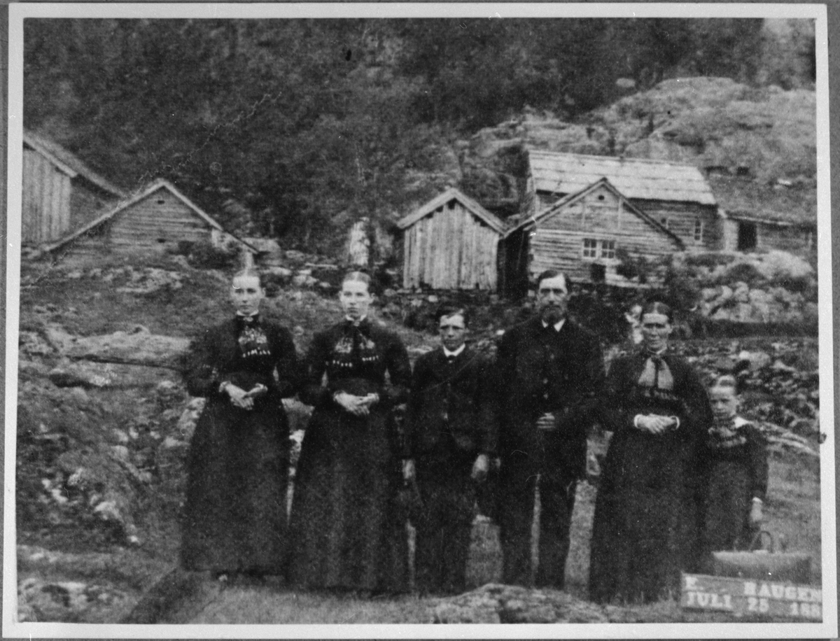 Landskap frå Bauge i Kvinnherad, 25. juli 1889.