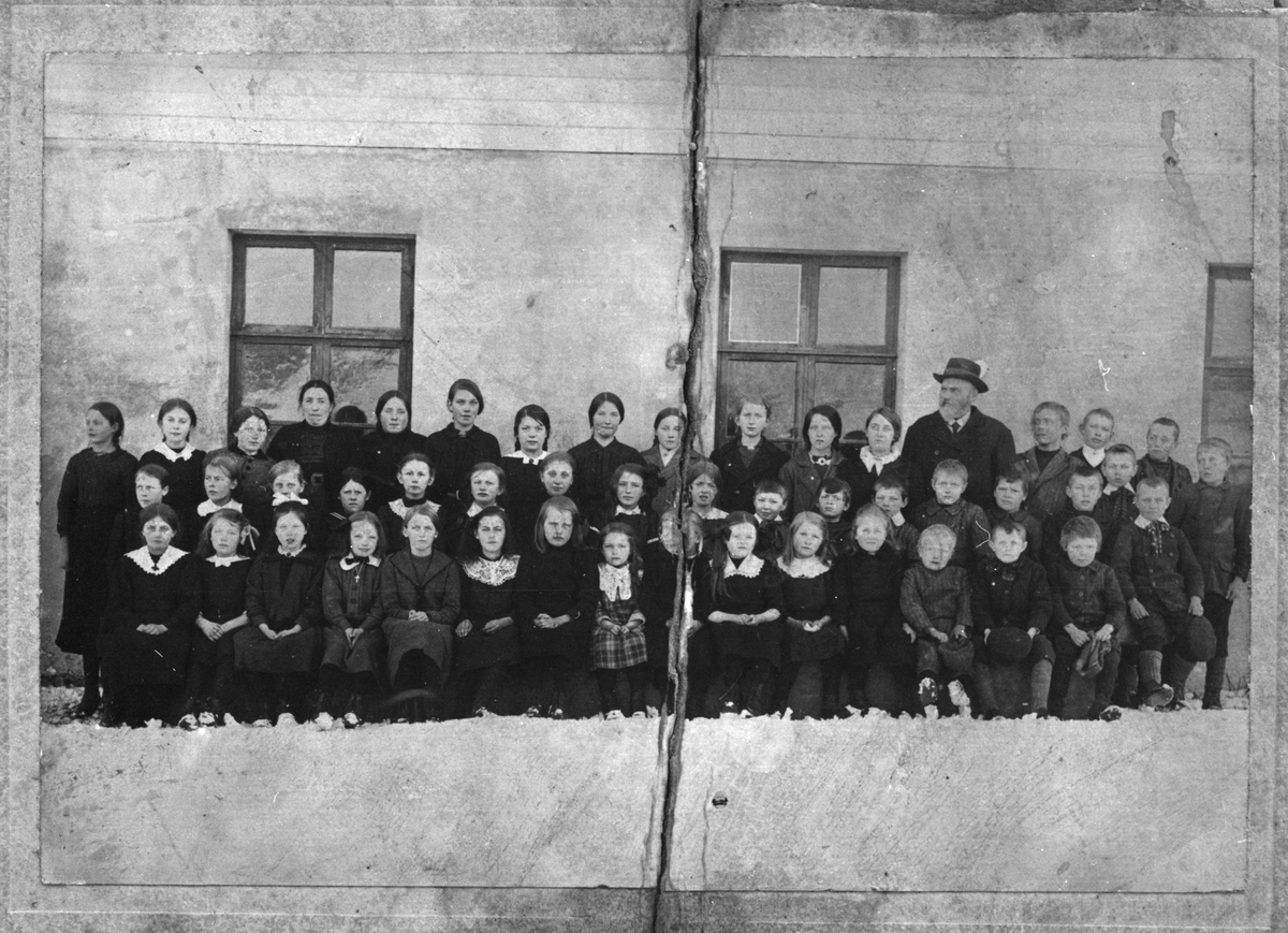 Ukjend skuleklasse, ca. 1900-1910.