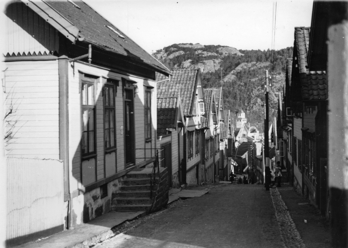 Kirkegaten, Egersund 19. april 1941.