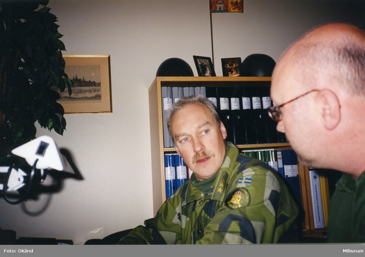 Expedition på I 12. Per-Erik Axing och löjtnant Hans-Peter Waldener, I 12.