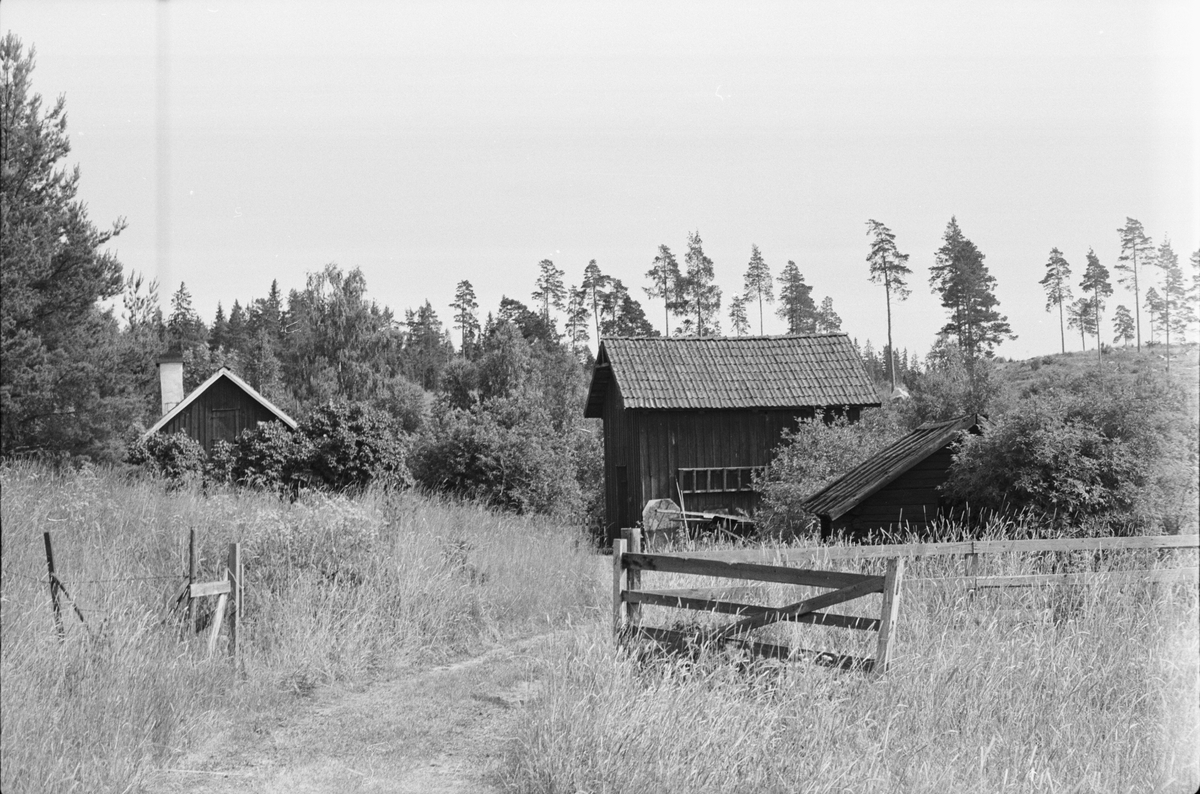 Vy över Ekeby 7:1, Kvarntorp, Vänge socken, Uppland 1975