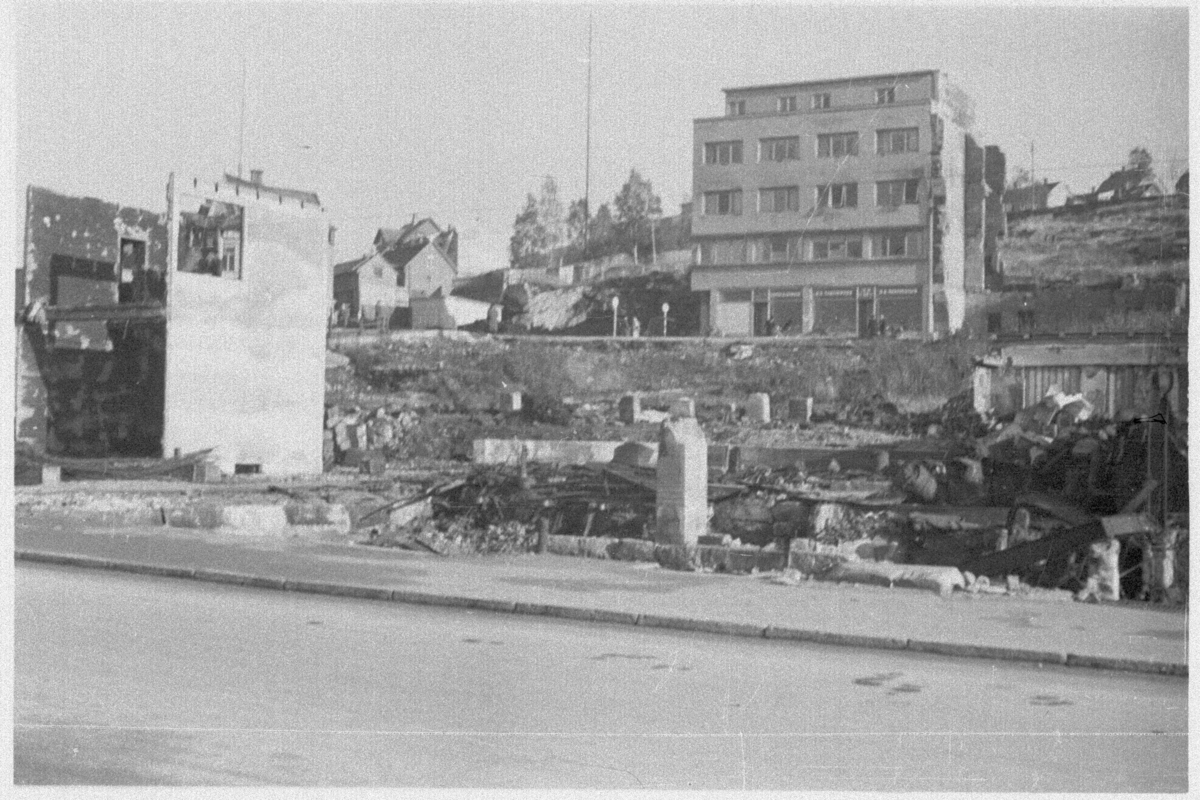 Bombeskadet bebyggelse i Narvik.