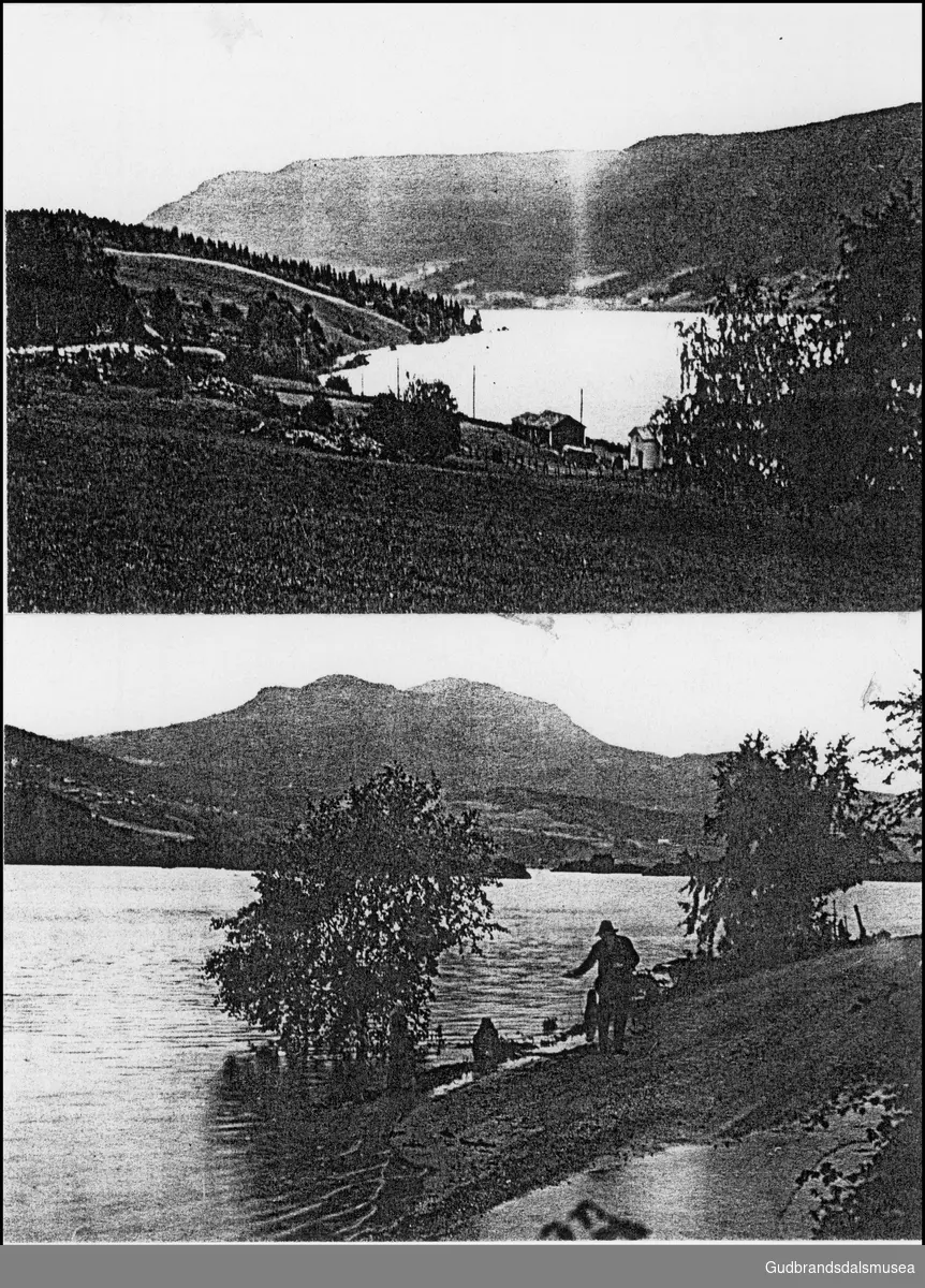 Flommen i Ringebu 1938 ved Spekkhus ved Fåvang.