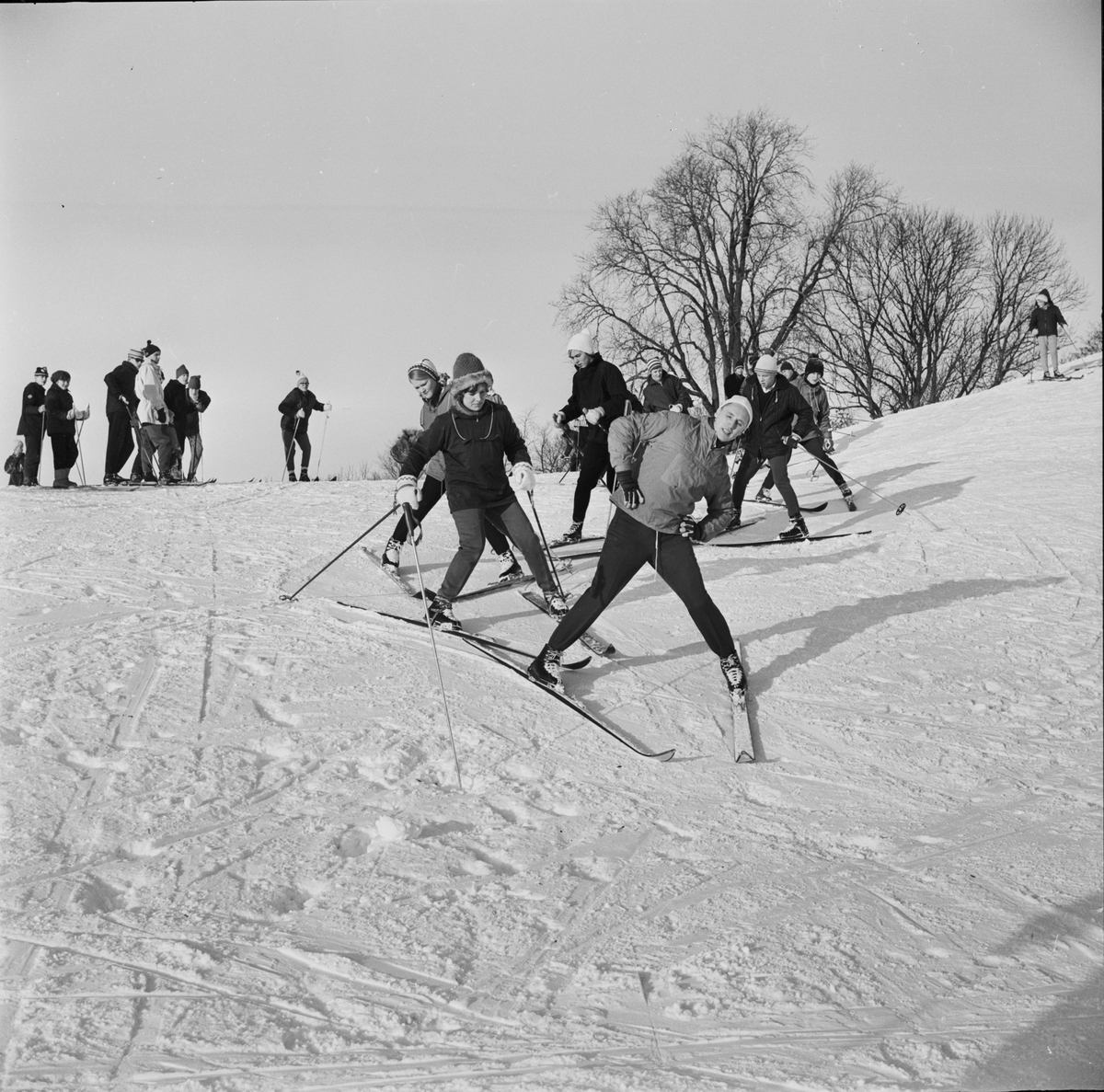 Två kursdagar i skidbacken för instruktörer, Uppsala 1963