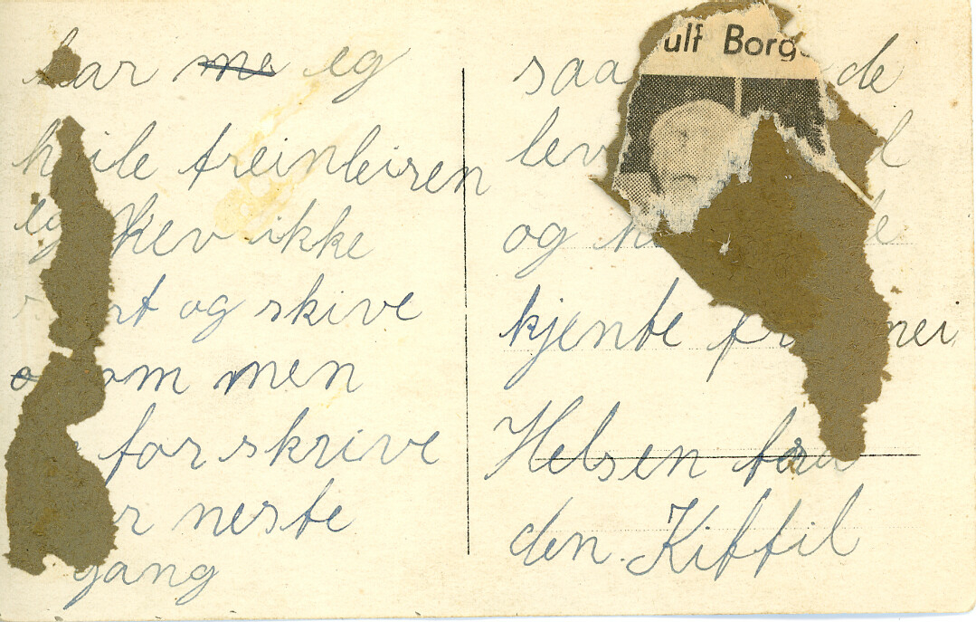 Trentroppen på Gimlemoen i 1923, sendt frå Kittil Lihegna.