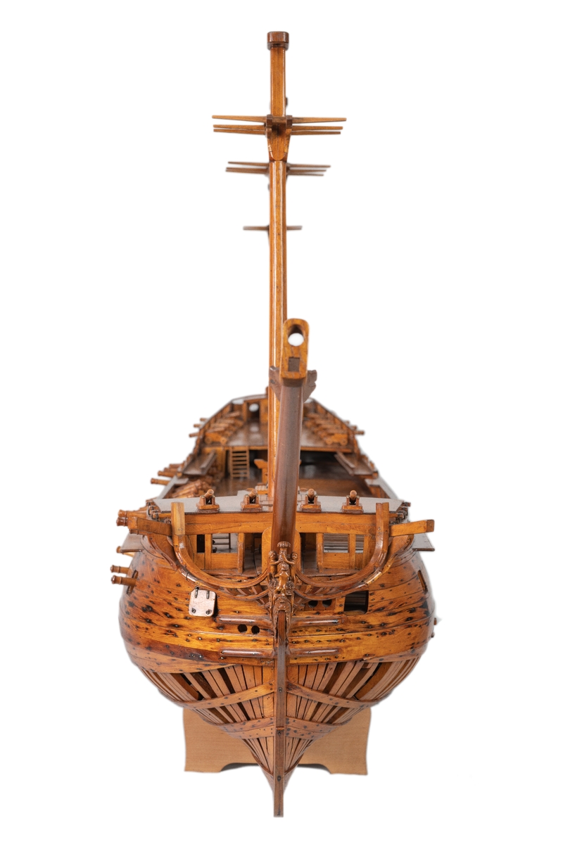 Fartygsmodell av linjeskeppet WASA byggt 1778.