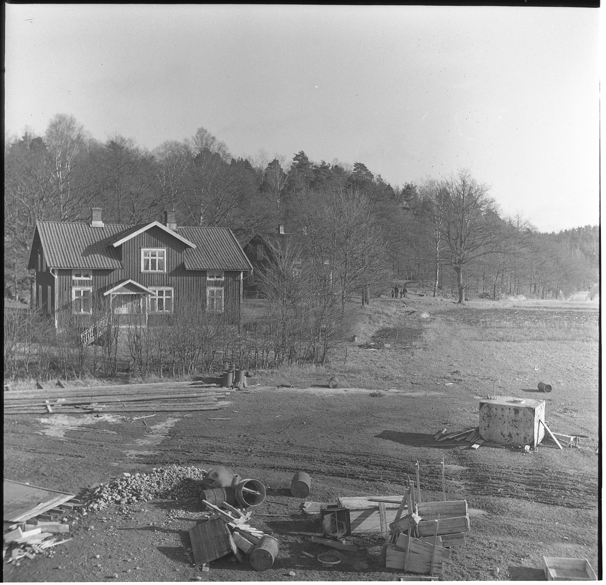 Stockslycke gårds trädgårdsmästarebostad. Jan/febr 1950