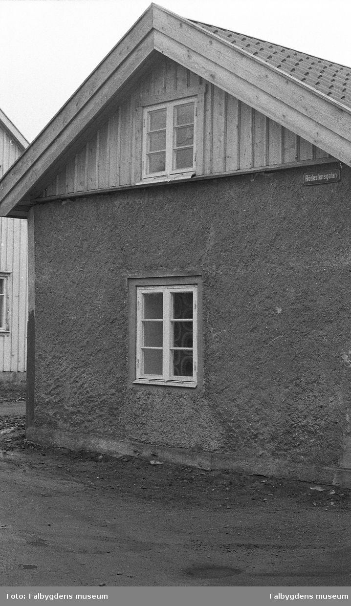 Byggnadsinventering 1972. Tunnbindaren 4. Västra gaveln.