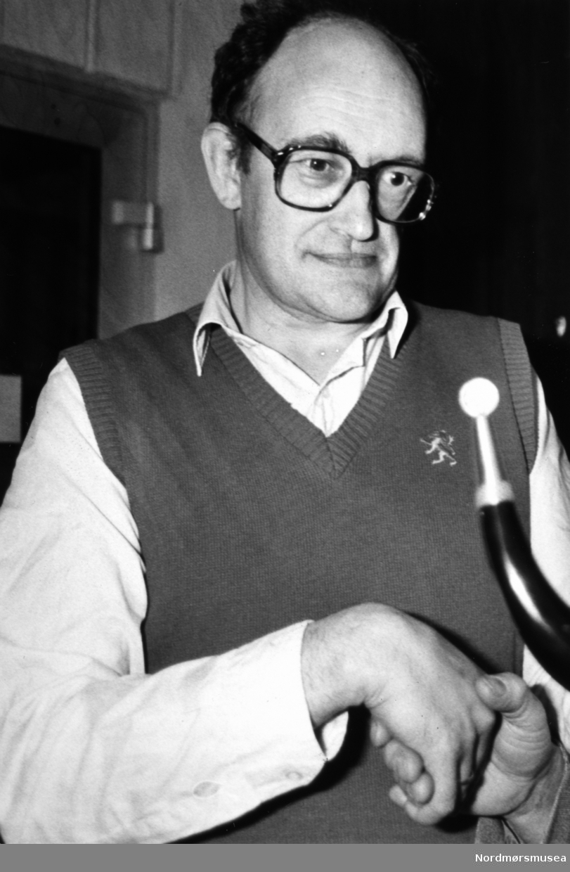 Anders Fagereng, politiker (V), Averøy. Bildet er fra avisa Tidens Krav sitt arkiv i tidsrommet 1970-1994. Nå i Nordmøre museums fotosamling.