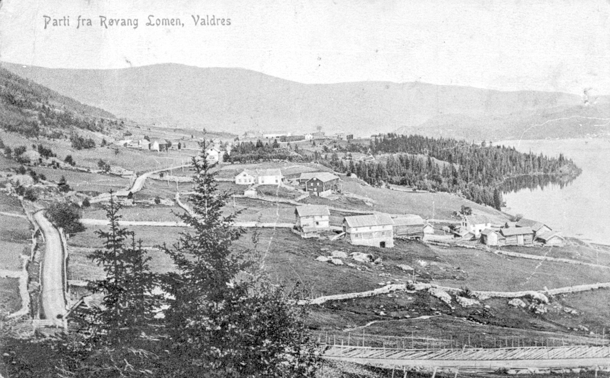 Røvangsgardane i Vestre Slidre, ca. år 1900.