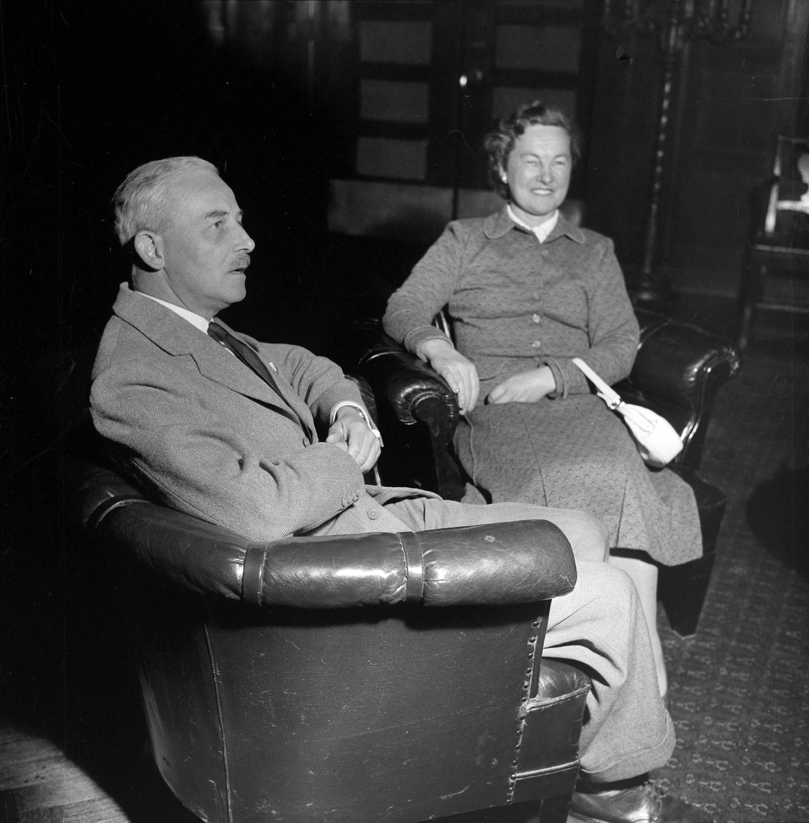 Direktør for Bergen Line i London F.C.C. Stanley med sin kone