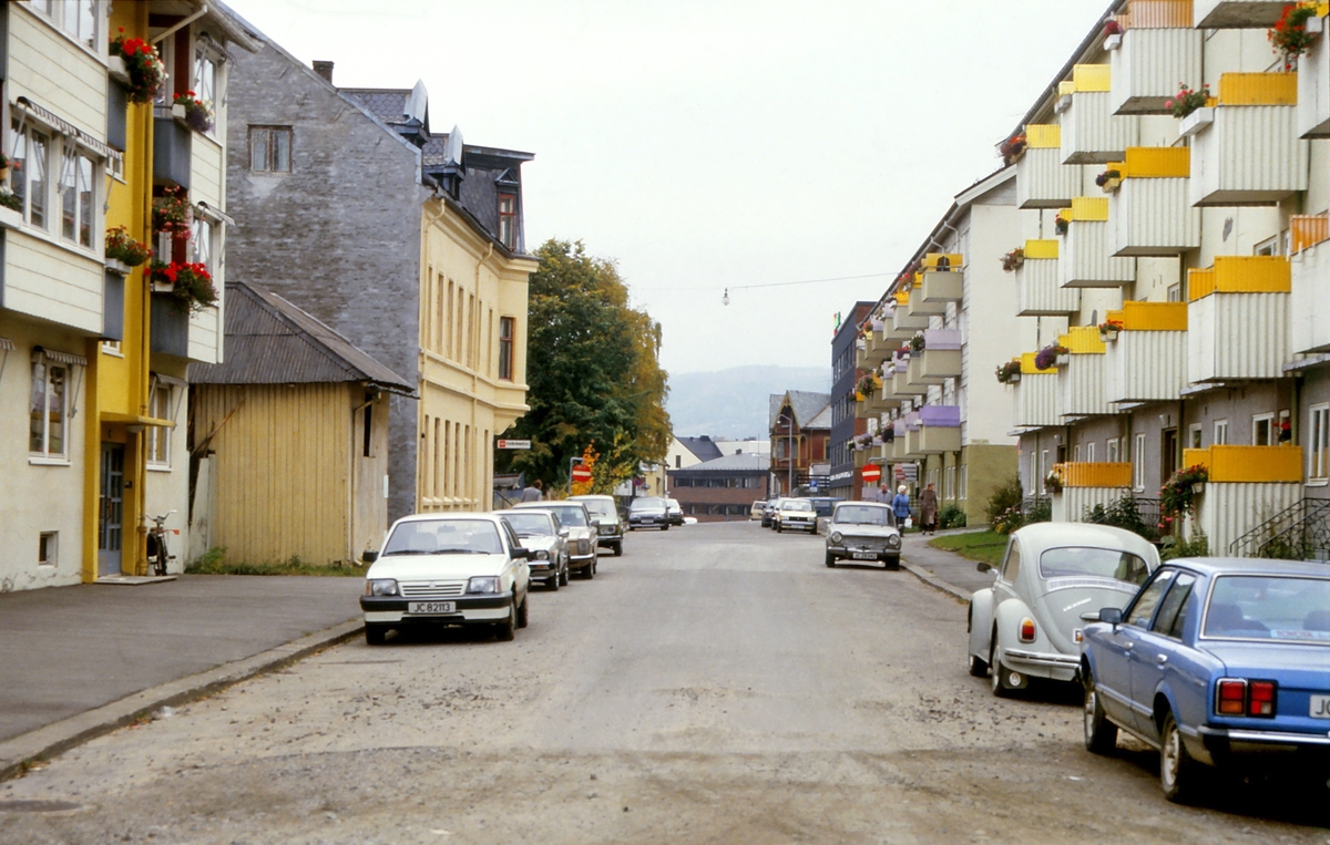 Tordenskjoldsgate sørover , Gjøvik 1987