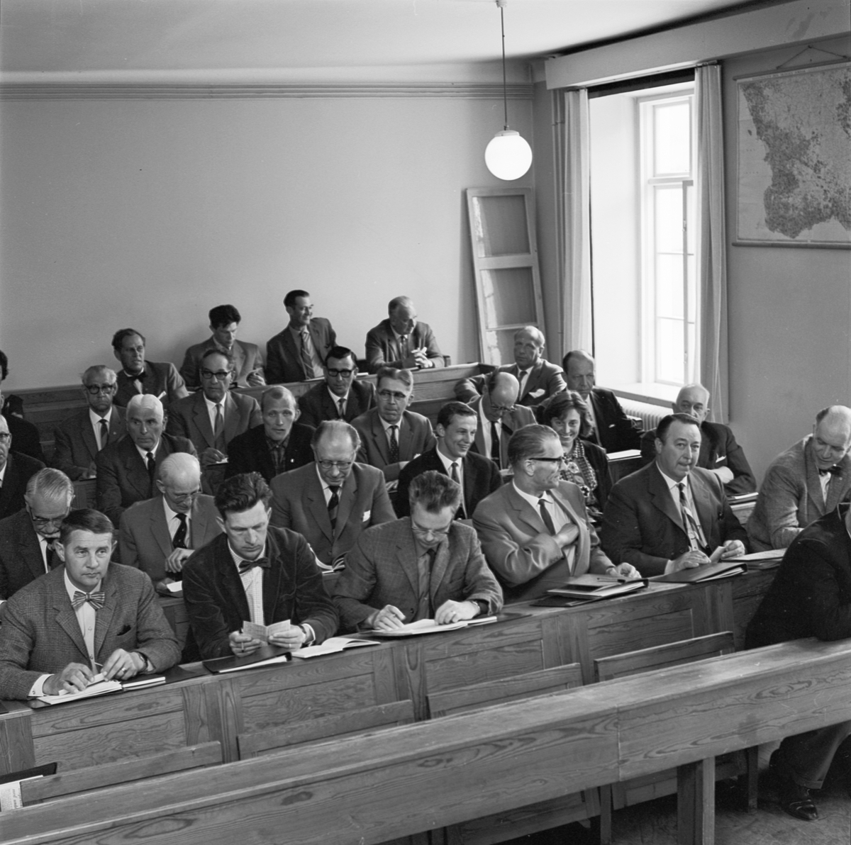 Lantbrukshögskolan, institutionen för växtodling, hagelvärderingskurs, Uppsala 1964
