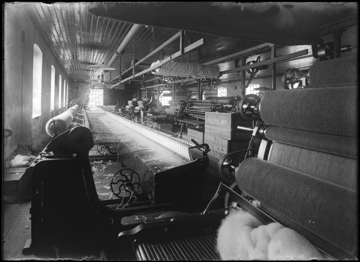 Vävmaskiner på Kristinedals Fabrik