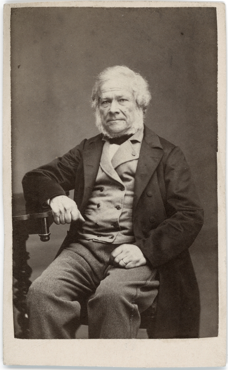 Kabinettsfotografi - gelbgjutaren Jakob Stolpe, Uppsala före 1875