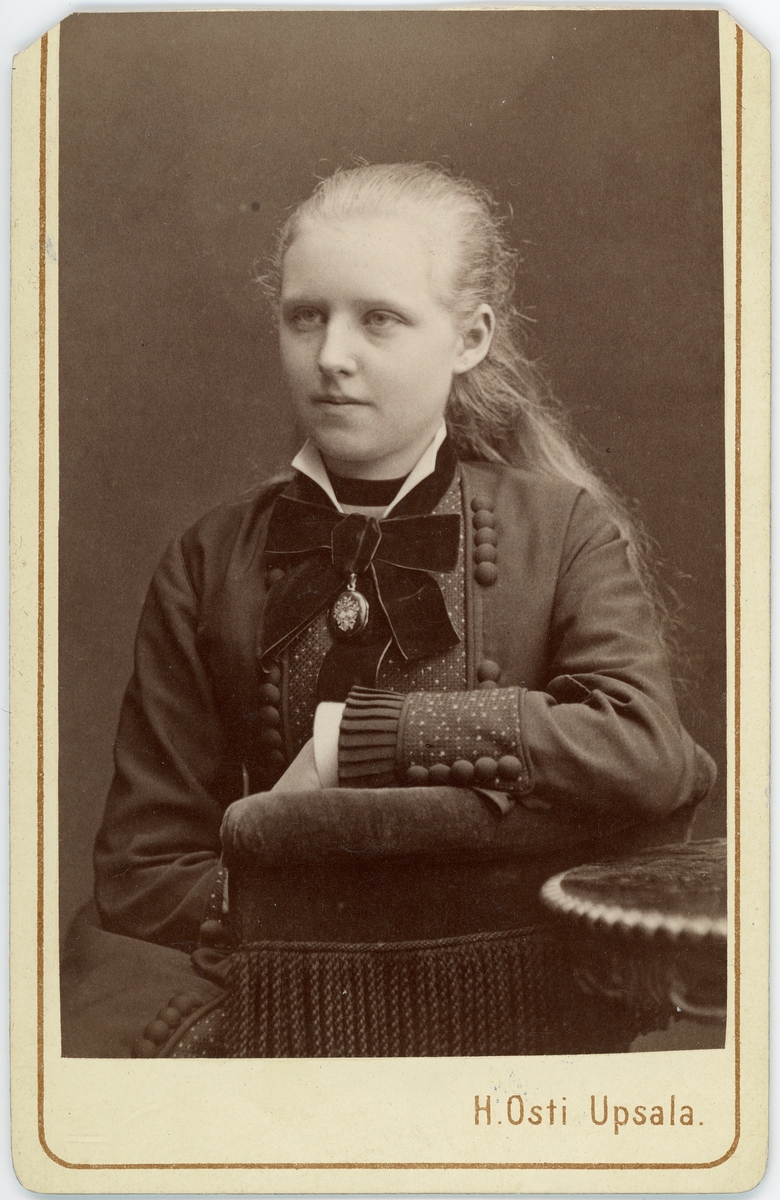 Kabinettsfotografi - Atalia Lundberg, Uppsala 1878
