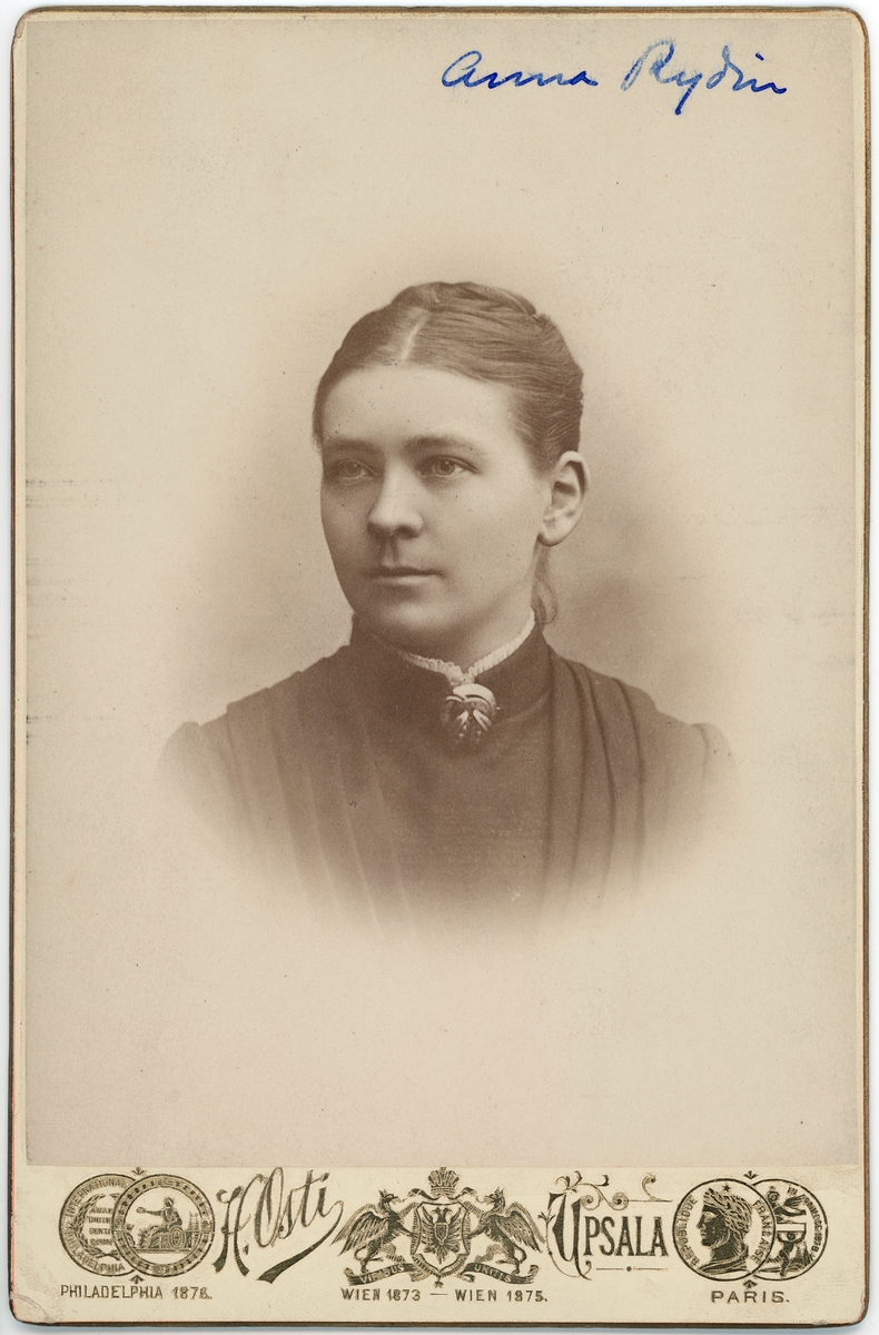 Kabinettsfotografi - Anna Rydin, Uppsala 1887 - Upplandsmuseet ...