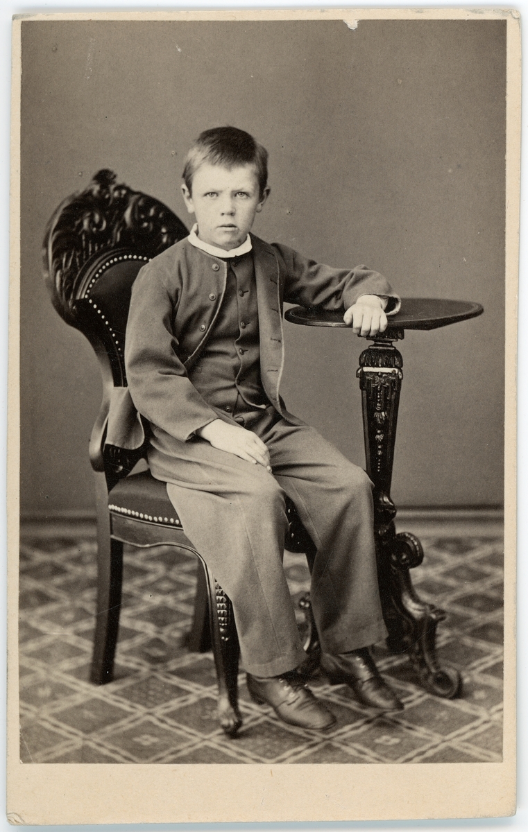 Kabinettsfotografi - Adolf af Sandeberg, Skara 1860-tal