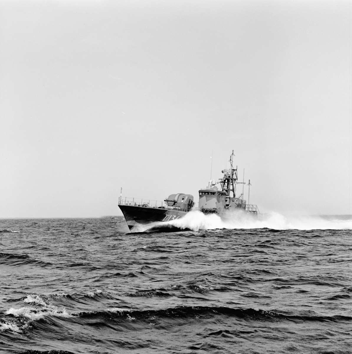 Torpedbåten Varberg till sjöss