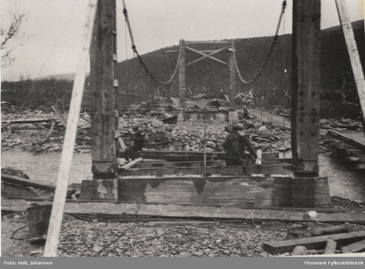 Storelv på anlegg Børselvfjellet-Lebesby, 1946.