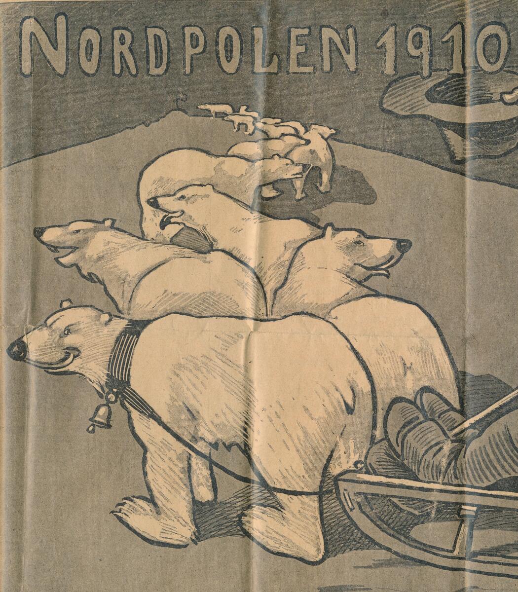 Utklipp av tegning hentet fra tidsskriftet "Vikingen" 2.11.1909 / Utklipp av tegning hentet fra tidsskriftet "Vikingen" 2.11.1909