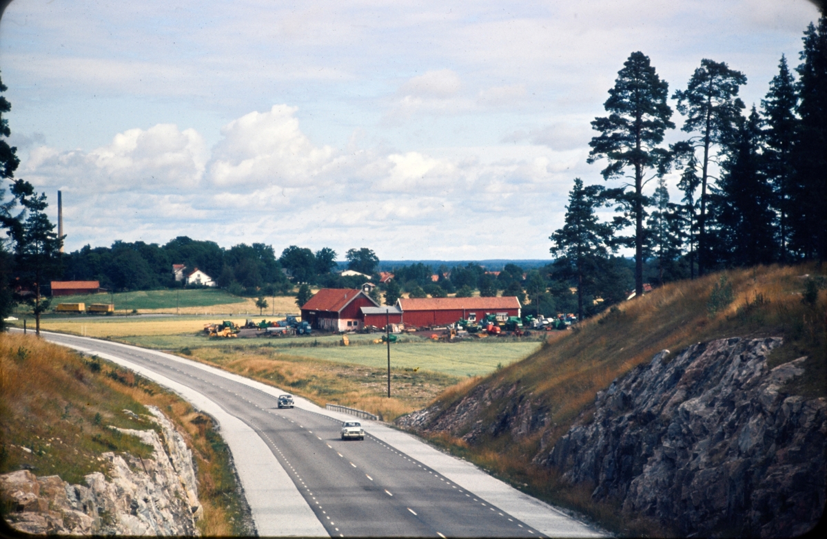 Utsikt över Tybble gård före universitetsbygget.